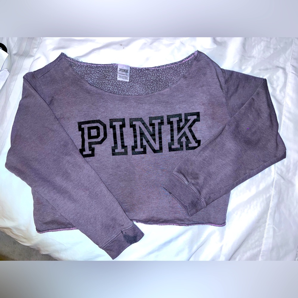 PINK Victoria's Secret Heathered Purple Top